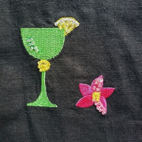 Vintage embroidered jacket cocktails - Picture 9 of 15